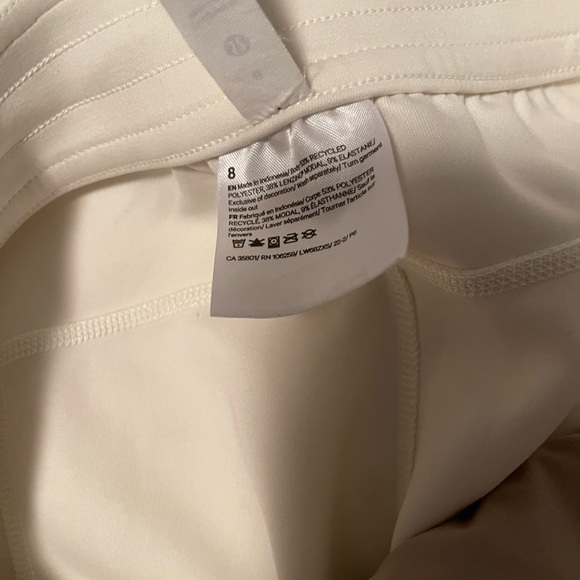 Lululemon softstream high rise straight leg cropped pants lemon sorbet - Picture 6 of 7